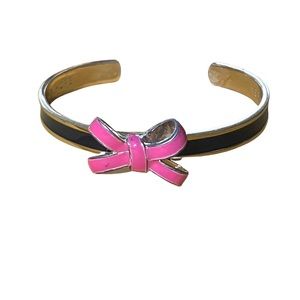 Vera Bradley Petite Bow Cuff Bracelet live love hope engraved inside pink gold